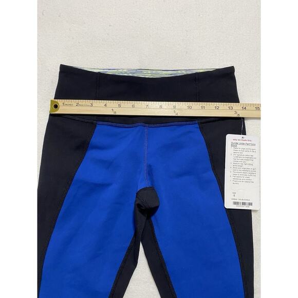 Lululemon Wunder Under Pant Colorblock Leggings Size 6 Blue Black NWT - Picture 13 of 14